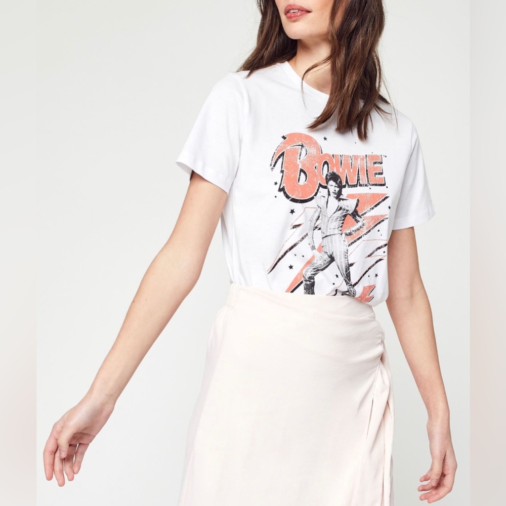 Noisy May Short Sleeve Bowie T-Shirt, sz L